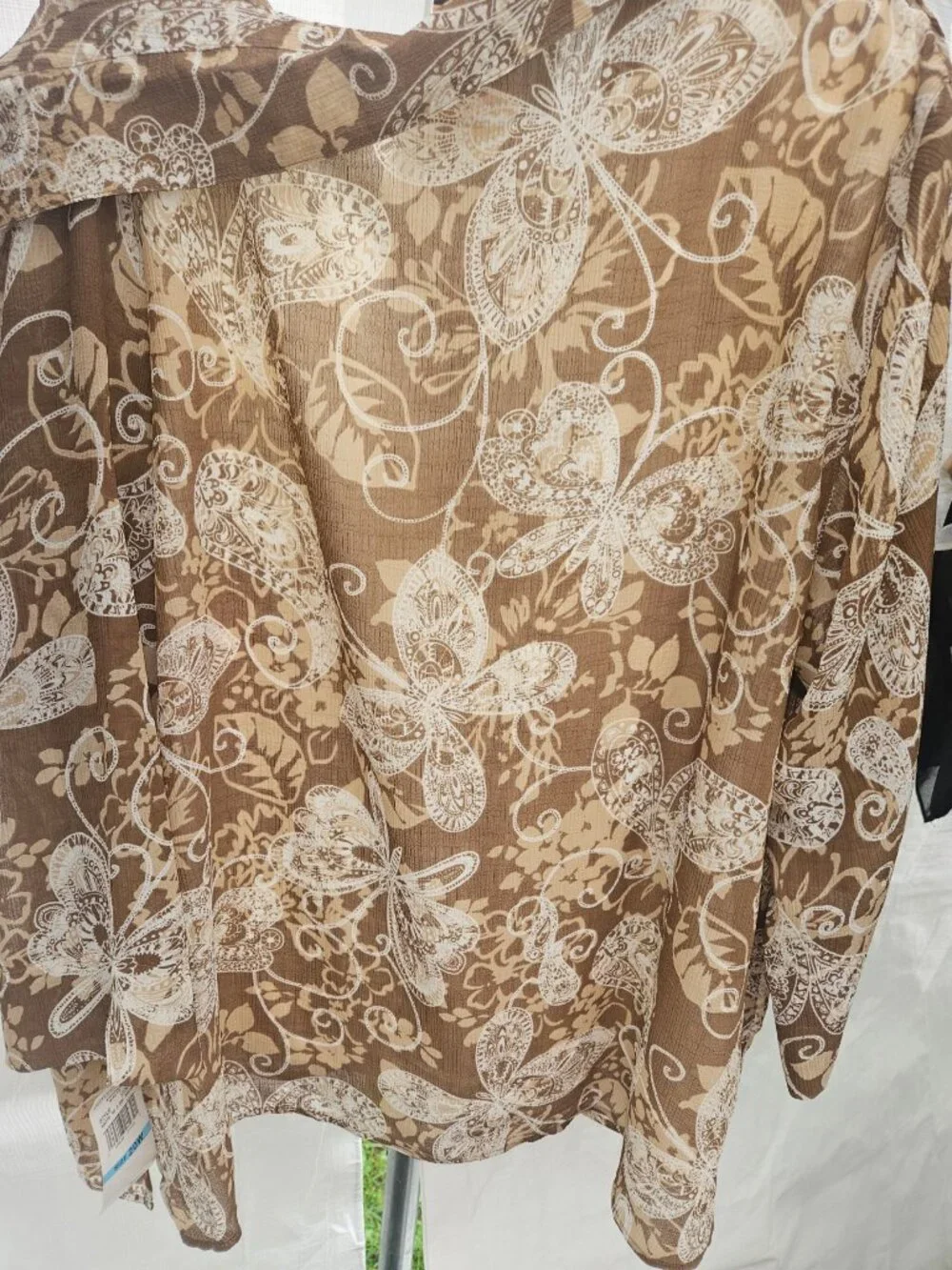 Alfred Dunner Women's 2 Piece Set 20W Butterfly Print
